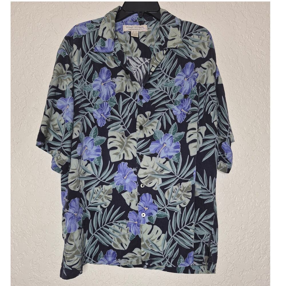 Island‎ Republic Tropical Print Silk Shirt Size 2XL